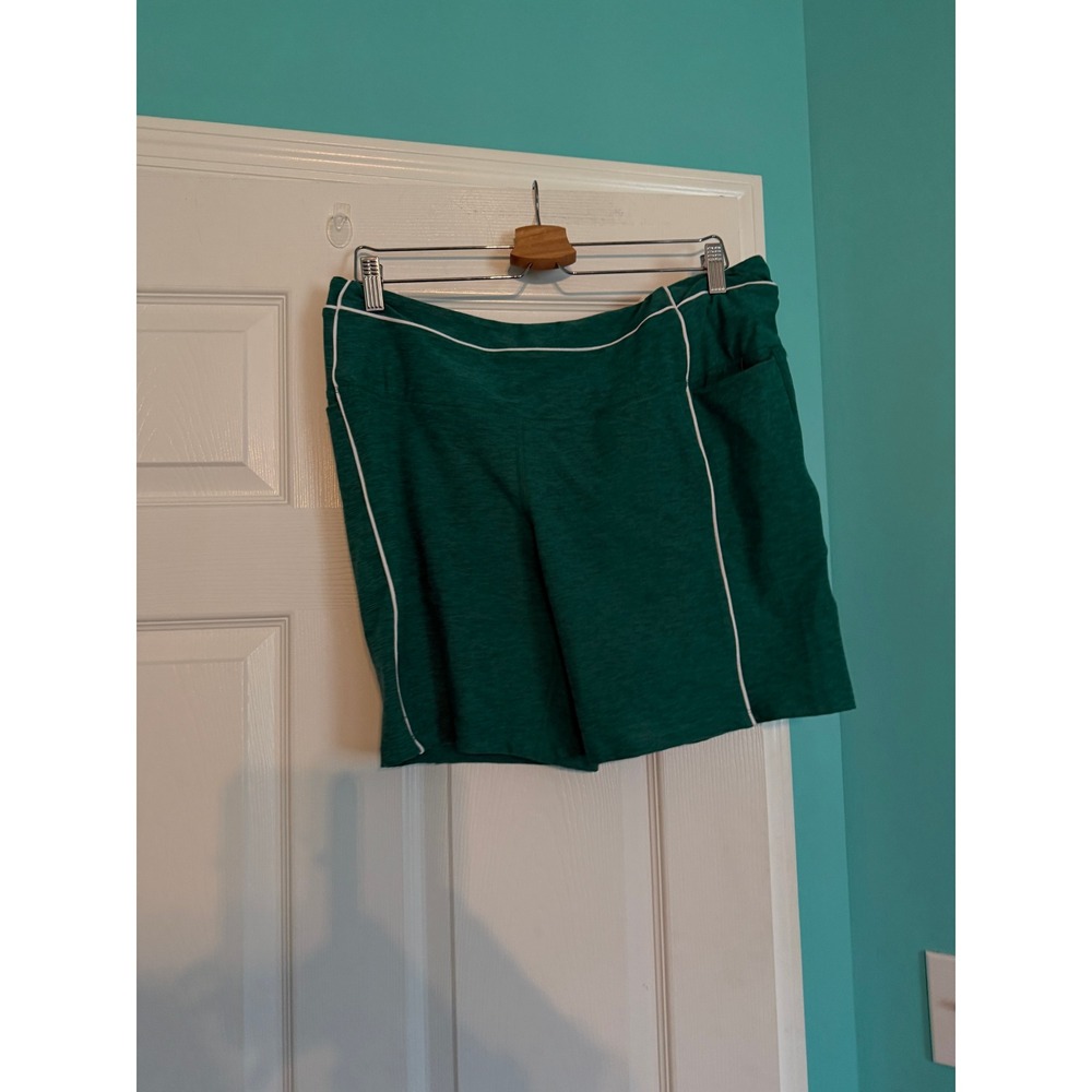 Athletic Works ButterCore Green Heather Bike Shorts Plus Size XXXL 22 NWT